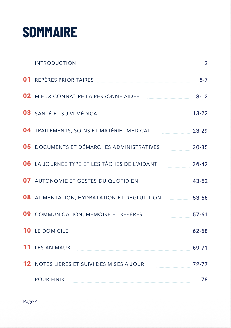 Le Grand Carnet de l'Aidant - Spécial Alzheimer et maladies apparentées