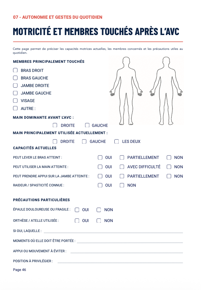 Le Grand Carnet de l’Aidant – Spécial AVC