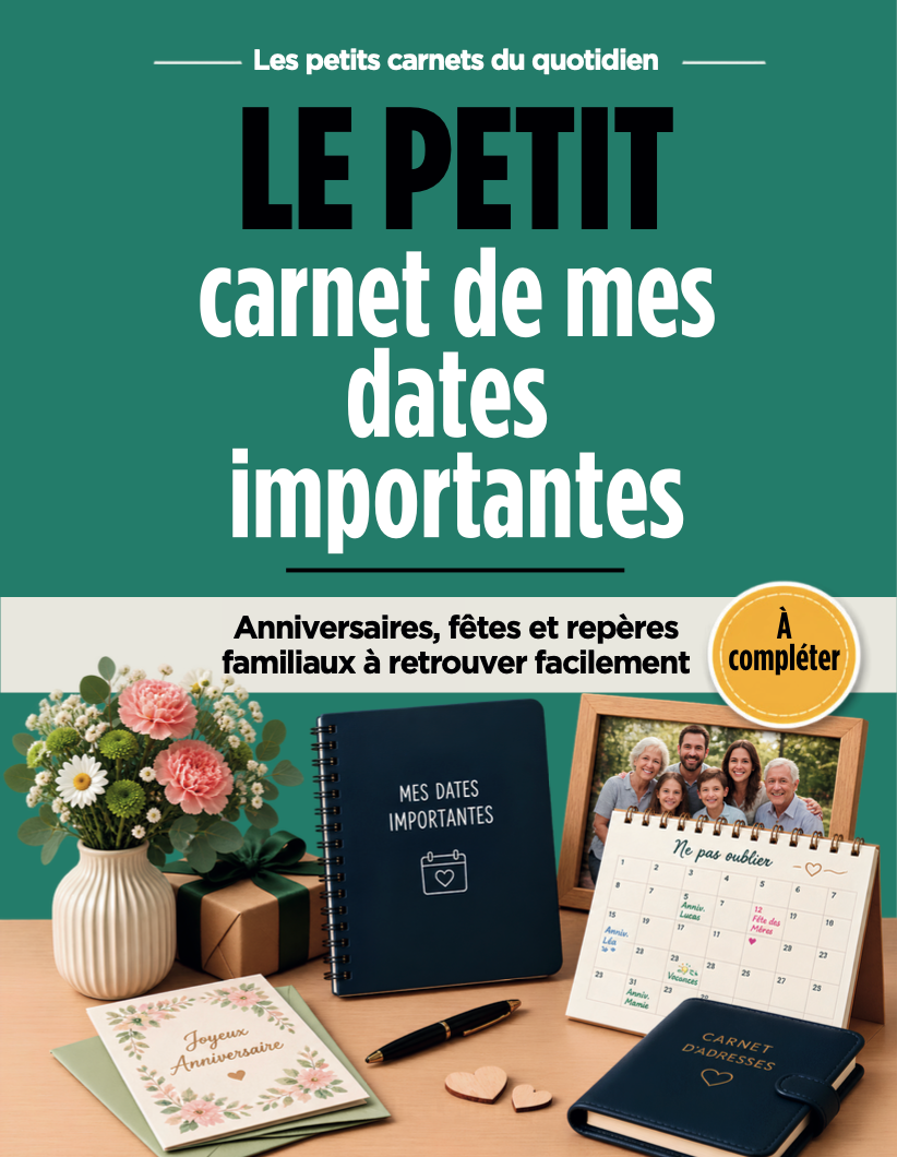 Le petit carnet de mes dates importantes